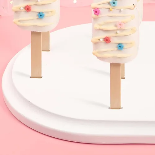 Vista 6 de Webake Cakesicle - Soporte para palitos de paletas, 12 unidades, soporte de madera para mesa de postres de boda, ducha, fiesta de cumpleaños