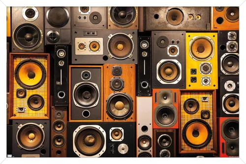 Vista 13 de Trends International Póster de pared con altavoz retro, 14.725 x 22.375 pulgadas, versión enmarcada de madera de granero