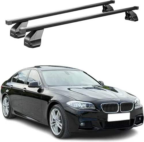 Vista 17 de OMAC Barras transversales para BMW Serie 5 F10 Sedan 2011-2016 Alu Negro