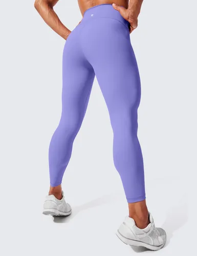 Vista 2 de CRZ YOGA - Leggings de compresión Hugged Feeling para mujer, de 25 pulgadas, leggings de entrenamiento de cintura alta gruesa con control de abdomen