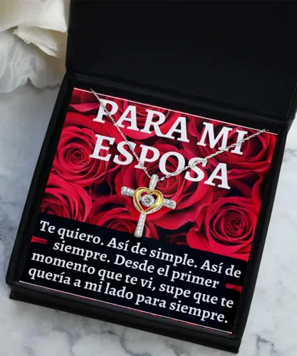 Vista 14 de Regalo para esposa, collar para mujer, pendiente para la jefa de la casa