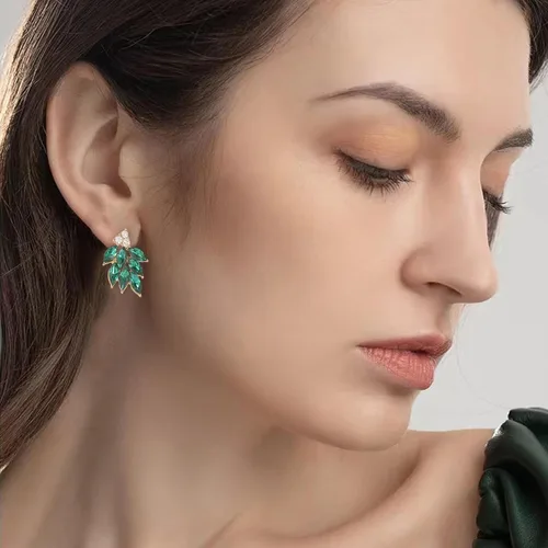 Vista 8 de Aretes de diamantes de imitación para mujer, pequeños y delicados aretes de gota de cristal para niñas, lindos bisutería para novia, boda, fiesta