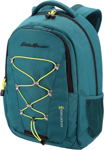 Vista 8 de Eddie Bauer Adventurer - Mochila con Compartimentos Organizados y Manga Compatible con Hidratación/Laptop, Adventurer - Negro, 25L
