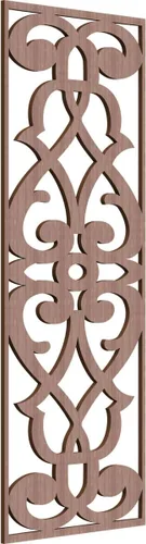 Vista 91 de 9 3/8"W x 24 3/8"H x 1/4"T Bellaire Decorativos Paneles de pared de madera calado, abedul