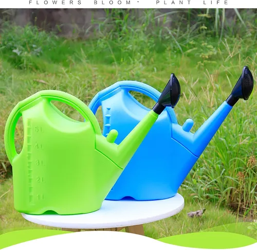 Vista 6 de Regaderas grandes para Plantas Jardin Regadera para Plantas de 5L para exteriores (azul)