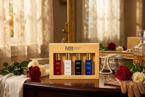 Vista 3 de Perfumery Luxury Perfume Set for Men Pack of 4 (G.T., Oud, Roy, Plus) Long Lasting Eau De Perfume 20 ML Each Premium Gift Set