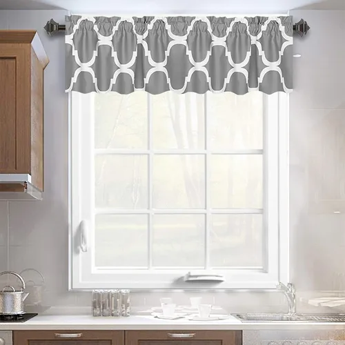 Vista 34 de Melodieux - Cortinas de bolsillo de moda marroquí para cocina, cafetería o baño, pequeñas ventanas