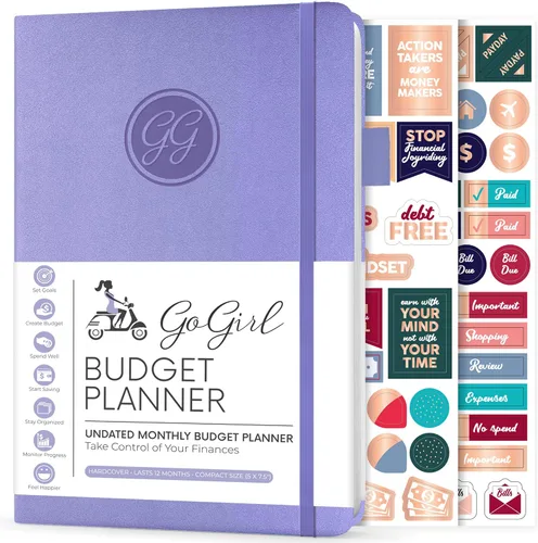 Vista 16 de GoGirl Planificador de Presupuesto – Organizador Mensual de Planificación Financiera, Libro de Presupuesto. Cuaderno de Seguimiento de Gastos, Negro