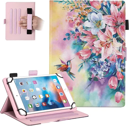 Vista 9 de Dteck Funda Universal (7.9" a 8.4") - Funda Protectora con Soporte Plegable para Apple iPad mini/Samsung Galaxy Tab 8.0 8.4 /Lenovo Tab 8" /onn.