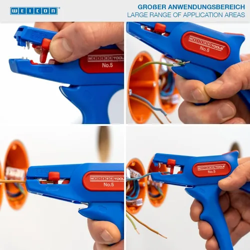 Vista 7 de WEICON TOOLS pelacables No. 5, pelacables automático 0,2-6 mm², pelacables con cortador lateral hasta 2 mm