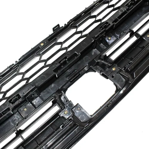Vista 8 de Rejilla de parachoques compatible con Honda CRV CR-V 2010 2011 negro cromado parachoques delantero inferior + rejilla superior