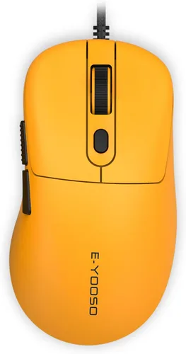 Vista 9 de E-YOOSO Ratón Bluetooth inalámbrico, mouse recargable, mouse para juegos de 26000 DPI con cable, ergonómico superligero, compatible con software