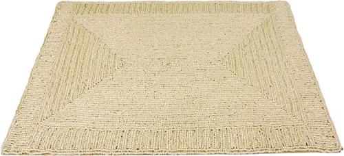 Vista 5 de Trunkin - Juego de 2 manteles individuales bordados de tela crema/cuentas de vidrio Cargadores Tapetes de mesa de comedor Juego de comedor