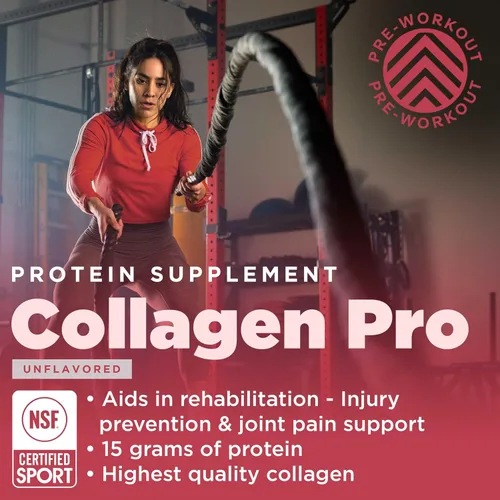 Vista 2 de Gnarly Nutrition Péptidos de colágeno – Colágeno Pro con vitamina C, zinc y cobre – Polvo de colágeno certificado NSF – Sin sabor, 10 paquetes