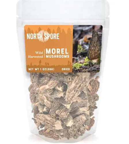 Vista 4 de North Spore Champiñones negros secos salvajes, 0.99 oz