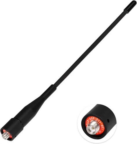 Vista 7 de Eightwood Antena de radio bidireccional de 6 pulgadas, VHF/UHF de doble banda SMA hembra flexible de mano antena de radio de mano 2