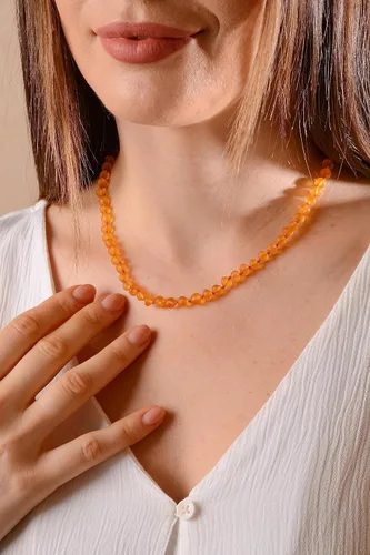 Vista 45 de Amber Necklace for Women - HandMade Baltic Jewelry for Adult - 18 inch - 100% Genuine