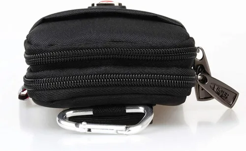 Vista 9 de VIIGER Funda versátil de nailon doble para teléfono celular, funda para cinturón para hombre con clip, bolsa para cinturón para teléfono