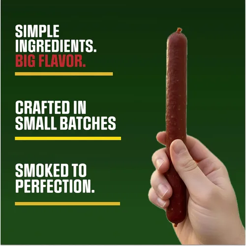 Vista 5 de Little Joeys Palitos de carne de jalapeño – Caja de 6 unidades – Bocadillos de carne altos en proteínas para adultos y niños – Apto para dieta