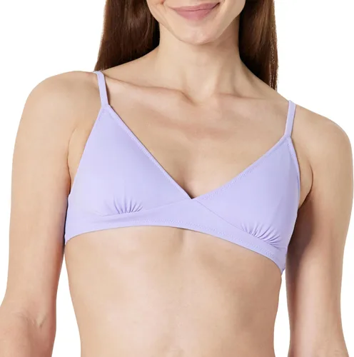 Vista 10 de Amazon Essentials Traje de baño triangular para mujer con tirantes ajustables Rojo ladrillo.