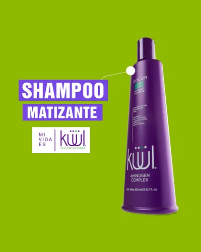 Vista 3 de Kuul Matizant Shampoo 33.8 FL OZ cada uno (2 PACK) 2 (dos Matizador para cabello rubio)
