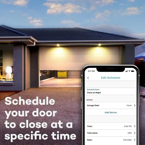 Vista 2 de Liftmaster myQ Smart Garage Control - Hub inalámbrico de garaje y sensor con WiFi y Bluetooth - Control por teléfono inteligente, 821LMC-S, blanco