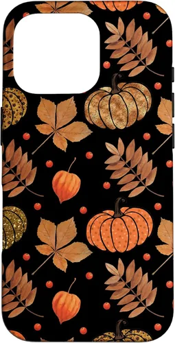 Vista 20 de Otoño hojas y calabazas patrón Halloween otoño regalos caso para iPhone 17