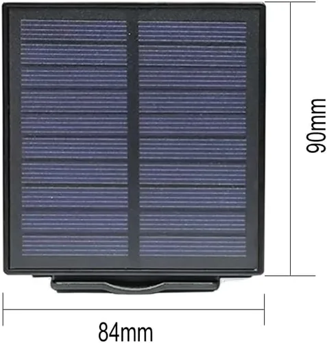 Vista 3 de Solar BC-01 Panel de cargador solar, 1 vatio, IP65 impermeable, salida de 5 V CC, 3.307 x 3.543 in, compatible con cámara SG520