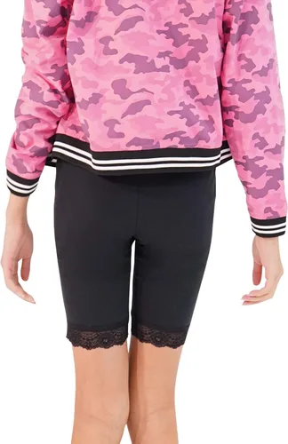 Vista 4 de KIDPIK 2 pantalones cortos de ciclismo con ribete de encaje para niñas
