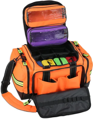 Vista 11 de Lightning X Bolsa modular grande para EMT de primeros auxilios de trauma para médicos de emergencia intermediarios Azul