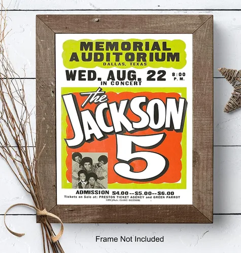 Vista 6 de Póster de Michael Jackson - Música Motown Negra - Póster vintage del concierto de Jackson 5 - Arte de pared afroamericano - Historia negra famosa