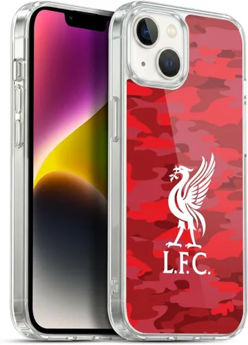 Vista 215 de Head Case Designs Funda de gel con licencia oficial del Liverpool Football Club Away Colourways Crest Camou [protección de grado militar] compatible