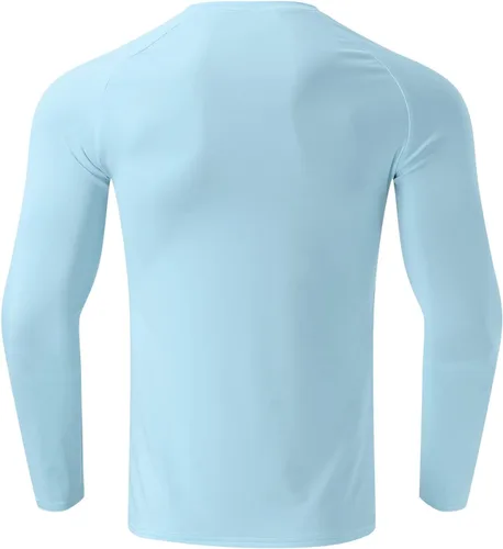 Vista 95 de Camisas de compresión atléticas de manga larga para hombre, capa base, camisa de entrenamiento atlético, camisas de compresión, camisetas deportivas