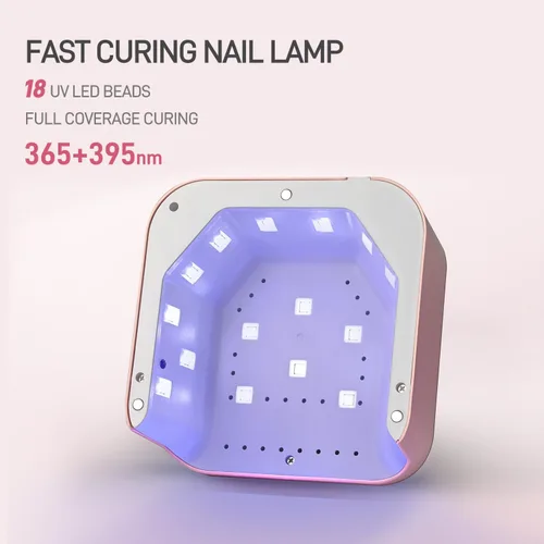 Vista 2 de GAOY Luz UV para uñas de gel, secador de uñas profesional con sensor infrarrojo y 3 temporizadores, lámpara de curado rápido para salón y arte