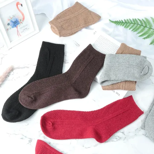 Vista 2 de Nicetage Wool Socks Women's Winter Boots Socks Thick Knit Warm Cozy Crew Socks Christmas Holiday Socks