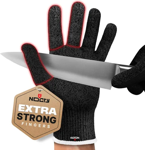 Vista 7 de NoCry Guantes resistentes a cortes con microdots de agarre — Guante de Puntos de agarre (gris)