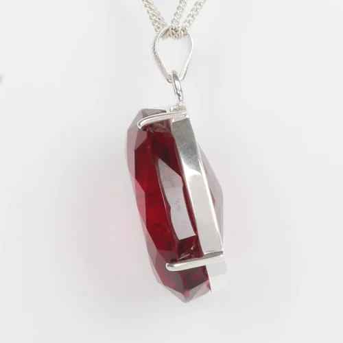 Vista 2 de GEMHUB Gemstone Pendant Without Chain 44 CT-135 CTOval Shape Sterling Silver Pendant Jewelry WomenGirls