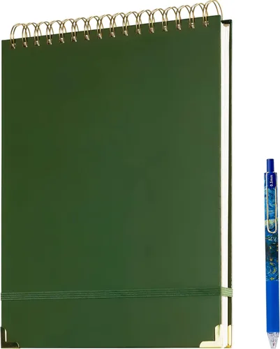 Vista 11 de Cuaderno de espiral superior 8.5x11 Cuaderno taquigráfico de 240 páginas Cuaderno de espiral con encuadernación superior Rayado para universidad