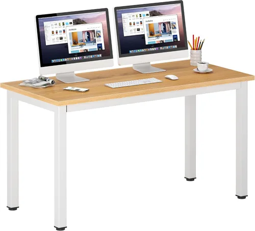 Vista 34 de DlandHome - Escritorio pequeño para computadora de 31.5 pulgadas para oficina en casa, color negro
