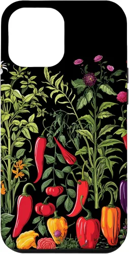 Vista 6 de iPhone 15 Chili Pepper Plants Chillis Garden - Funda de pimienta picante