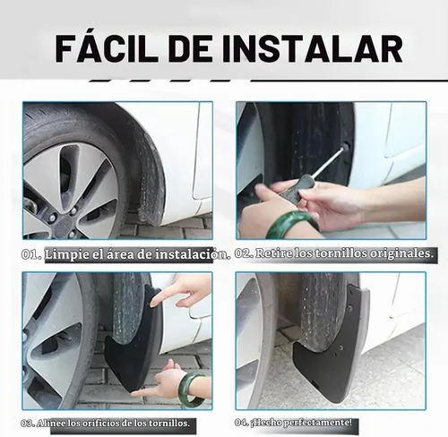 Vista 4 de Tecoom Aletas de barro compatibles con Dodge Ram 1500 2500 3500 2009-2018