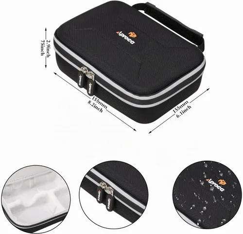 Vista 6 de Aproca Funda compatible con cámara digital Sony ZV-1, bolsa de almacenamiento portátil para kit de accesorios de vlogger (solo funda)