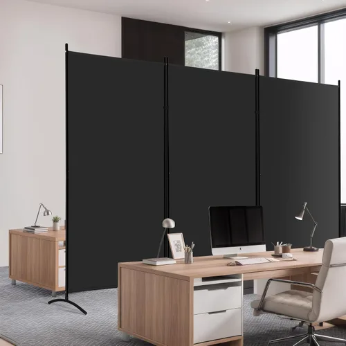 Vista 8 de ZENY Divisor de habitación, 3 paneles plegables de privacidad, panel divisor de habitación independiente para el hogar, oficina, habitación, 101