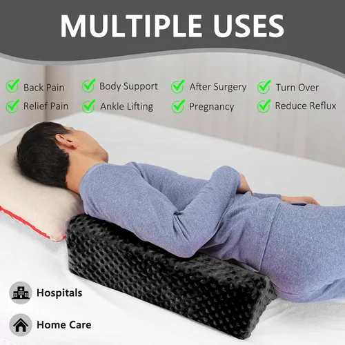 Vista 3 de Almohada de Cuña para Dormir de Lado, Almohada de Cuña de Espuma para Posicionamiento Corporal, Almohada de Cuña Lateral para Dormir Antideslizante