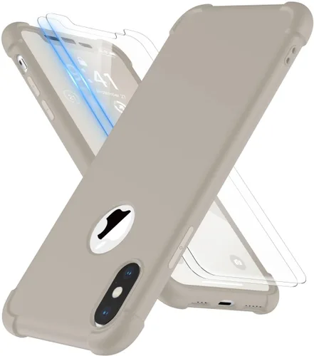 Vista 10 de ORETECH Funda para iPhone XR, con [2 x Protectores de Pantalla] [Prueba de Caídas de Grado Militar de 10 Pies] [Protección de Cámara] 360° A Prueba