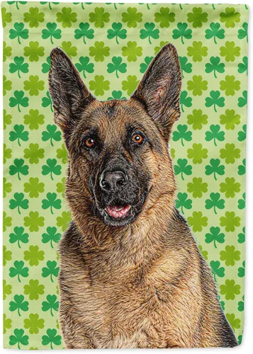Vista 162 de Caroline's Treasures SS4442GF Affenpinscher Bandera de jardín con retrato de trébol del día de San Patricio para buzón, bandera decorativa