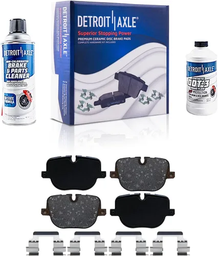 Vista 142 de Detroit Axle - Pinza de disco del lado del acompañante + pastillas de freno de cerámica de repuesto para Lexus HS250H Toyota RAV4 Prius V Scion xB