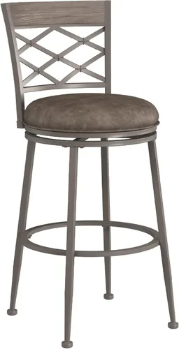 Vista 18 de Hillsdale Hutchinson Taburete giratorio para mostrador, peltre