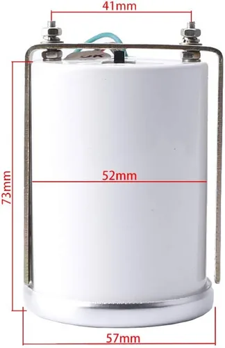 Vista 6 de ESUPPORT - Medidor de índice de aire/combustible de 2 pulgadas (52mm) para automóviles Pantalla de luz blanca 12V de la lente del tinte del humo