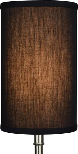 Vista 3 de FenchelShades.com 6 pulgadas de diámetro superior x 6 pulgadas de diámetro inferior 10 pulgadas de alto, pantalla de tambor de tela para lámpara